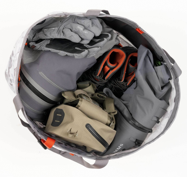 Simms Dry Creek Simple Tote Cloud Camo Grey Full Simms Dry Creek Simple Tote Cloud Camo Grey Full